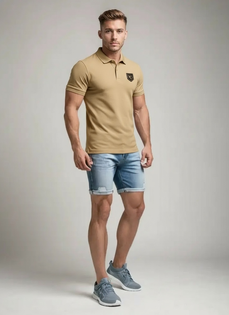 GUTTA Shield Polo - Sandstone Edition