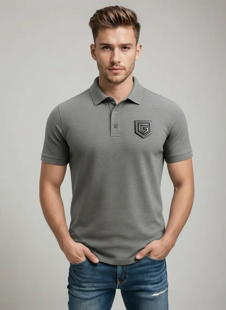 GUTTA Shield Polo - Suede Grey Edition